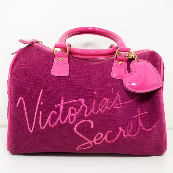 Victoria's Secret Handbags - Victoria Secret Pink Zipper Heart Bag Makeup